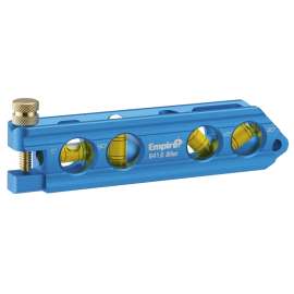 Empire 841.6 Billet Torpedo Level, 6 in L, 4-Vial, Magnetic, Aluminum, Blue