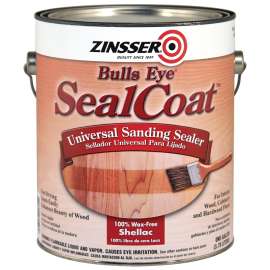 ZINSSER Bulls Eye SealCoat 821 Sanding Sealer, Clear, Liquid, 1 gal