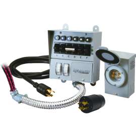 RELIANCE CONTROLS Pro/Tran 31406CRK Transfer Switch Kit, 1 -Phase, 60 A, 120/250 V, 7 -Circuit, 6 -Breaker