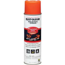 RUST-OLEUM INDUSTRIAL CHOICE 203026 Marking Paint, Semi-Gloss, Alert Orange, 17 oz, Aerosol Can