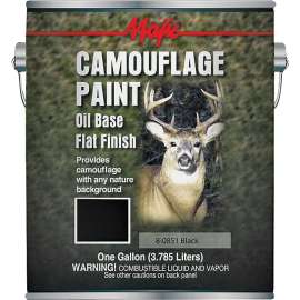 Majic Paints 8-0851-1 Camouflage Paint, Black, 1 gal Can