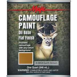 Majic Paints 8-0854-2 Camouflage Paint, Earth Brown, 1 qt Can