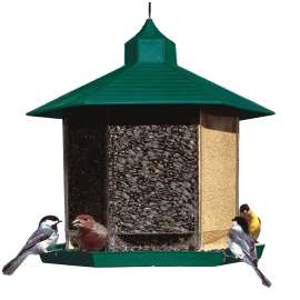 Perky-Pet HF940 Wild Bird Feeder, Perch, 4 lb, 1-Port/Perch, Plastic, Hanging Mounting