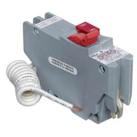 Square D Stab-lok NAGF20 Circuit Breaker, Mini, 20 A, 1 -Pole, 120 VAC, Plug Mounting, Gray