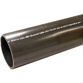 JM Eagle 27367 Pipe, 1-1/2 in, 10 ft L, DWV,Solvent Weld, SCH 40 Schedule, ABS