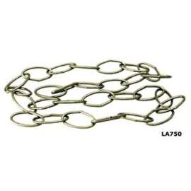 ATRON LA750 Oval Chain, 3 ft L, Pewter
