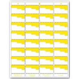 Centurion UN OR4P Laser Bin Label, 8-1/2 in L, 11 in W, White/Yellow Background