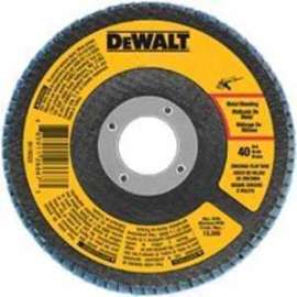 DeWALT DWA8203 Flap Disc, 4 in Dia, 5/8 in Arbor, Coated, 80 Grit, Medium, Zirconium Oxide Abrasive