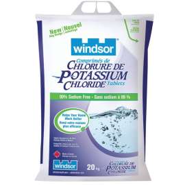 Windsor 7075 Potassium Chloride, 20 kg Bag, Tablet
