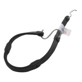 Erickson 06722 Adjustable Tarp Strap, 24 in L, Rubber, Black, Hook End