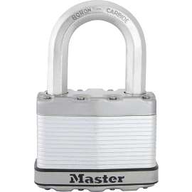 Master Lock Magnum Series M15BLCDLFHC Padlock, Different Key, Octagonal Shackle, 7/16 in Dia Shackle, 1-1/2 in H Shackle