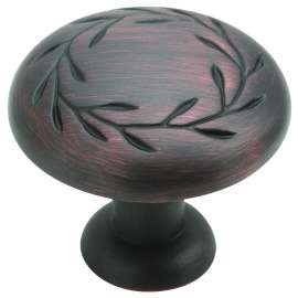 Amerock Nature's Splendor Series BP1581ORB Cabinet Knob, 1-1/16 in Projection, Zinc, Oil-Rubbed Bronze