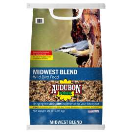 Audubon Park 12376 Wild Bird Food, Midwest Blend, 20 lb