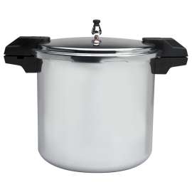 MIRRO MIR-92122A Pressure Cooker, 22 qt Capacity, Aluminum, Silver, Polished
