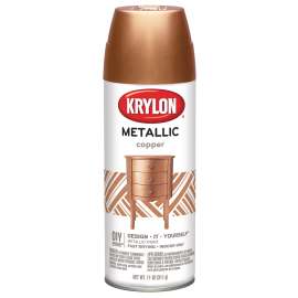 Krylon K02203007 Spray Paint, Metallic, Copper, 12 oz, Aerosol Can