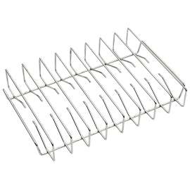 Traeger BAC354 Rib Rack, 17-1/2 in W, 12 in D, 3-1/2 in H, Steel