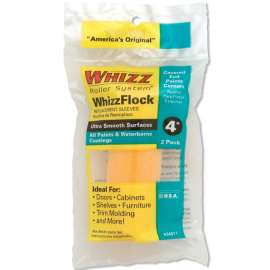 WHIZZ 34011 Paint Roller Cover, 4 in L, Flock Cover