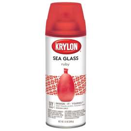 Krylon K09052000 Spray Paint, Sea Glass, Ruby, 12 oz, Aerosol Can
