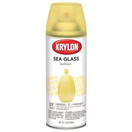 Krylon K09054000 Spray Paint, Sea Glass, Lemon, 12 oz, Aerosol Can