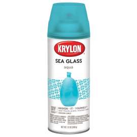 Krylon K09057000 Spray Paint, Sea Glass, Aqua, 12 oz, Aerosol Can