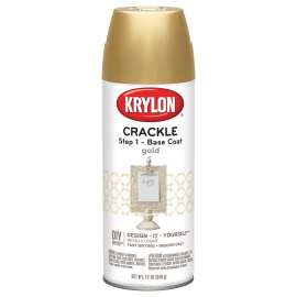 Krylon K08410007 Base Coat, Metallic, Gold, 12 oz, Aerosol Can
