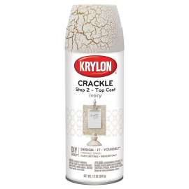 Krylon K08420007 Top Coat, Ivory, 12 oz, Aerosol Can