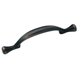Amerock Allison Series BP174ORB Cabinet Pull, 5-1/8 in L Handle, 1 in Projection, Zinc, Oil-Rubbed Bronze