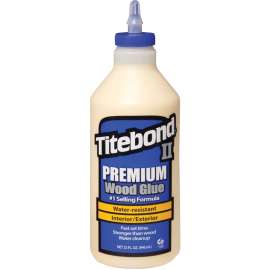 Titebond II 5005 Wood Glue, Yellow, 1 qt Bottle