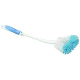 Simple Spaces Toilet Bowl Brush, Plastic, Blue/White