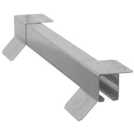 National Hardware N142-117 Box Rail, Steel, Galvanized, 10 ft L