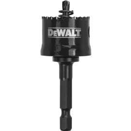 DeWALT D180012IR Hole Saw, 3/4 in Dia, 1/2 in D Cutting, 1/4 in Arbor, 10 TPI, 5/32 in Dia x 3 in L Pilot Drill