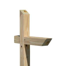 UPF 106053 Mailbox Post, 4 in L, 4 in W, 72 in H, Wood, Pressure-Treated