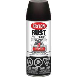 Krylon 469036000 Enamel Spray Paint, Flat, Brown, 12 oz, Aerosol Can