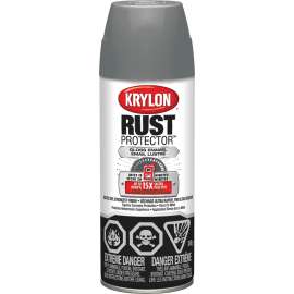Krylon 469018000 Enamel Spray Paint, Gloss, Smoke Gray, 12 oz, Aerosol Can