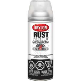 Krylon Rust Protector K06901907 Rust Preventative Spray Paint, Gloss, Crystal Clear, 12 oz, Can