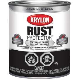 Krylon Rust Protector 69212 Enamel Paint, Aluminum, 1 qt
