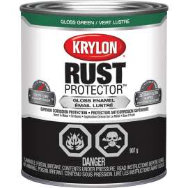 Krylon 469223000 Enamel Paint, Gloss, Green, 946 mL Can