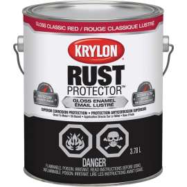 Krylon 69403 Oil-Based Enamel Paint, 3.78 l, Gloss, 125 sq-ft Coverage, 100 deg F Flash, 1 Specific Gravity