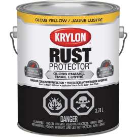 Krylon 69404 Oil-Based Enamel Paint, 3.78 l, Gloss, 125 sq-ft Coverage, 100 deg F Flash, 1.04 Specific Gravity