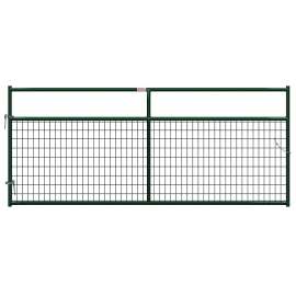 Behlen Country 40132102 Wire-Filled Gate, 120 in W Gate, 50 in H Gate, 6 ga Mesh Wire, 2 x 4 in Mesh, Green