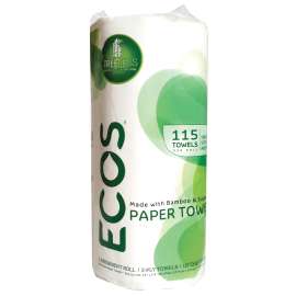 ECOS 995340 Paper Towel, 11 in L, 5.9 in W, 2-Ply