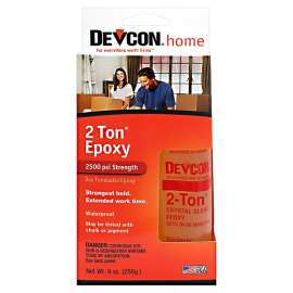 Devcon 2-Ton 33345 Epoxy, Amber, Liquid, 9 oz Box
