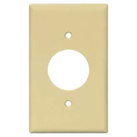 Eaton Wiring Devices PJ7LA Outlet Wallplate, 4.88 in L, 3.13 in W, Mid, 1 -Gang, Polycarbonate, Light Almond