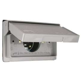 EATON S3999-SP Weatherproof Cover, 3/4 in L, 4-3/4 in W, Plastic, Gray