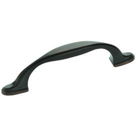 Amerock Atherly Series BP29289ORB Cabinet Pull, 4-3/16 in L Handle, 3/8 in H Handle, 1-3/16 in Projection, Zinc