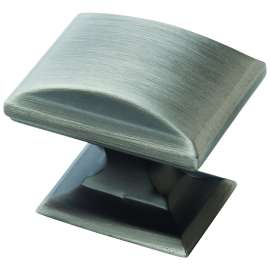 Amerock Candler Series BP29340AS Cabinet Knob, 1-1/8 in Projection, Zinc, Antique Silver
