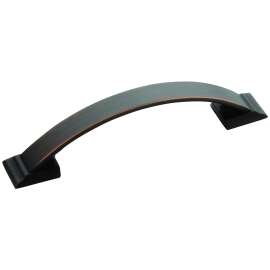 Amerock Candler Series BP29355ORB Cabinet Pull, 5-3/16 in L Handle, 3/4 in H Handle, 1-3/16 in Projection, Zinc