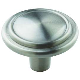 Amerock Allison Value Series BP29113G10 Cabinet Knob, 7/8 in Projection, Zinc, Satin Nickel