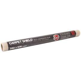SURFACE SHIELDS CS2450W Carpet Shield, 50 ft L, 24 in W, Acrylic/Polyethylene, Clear