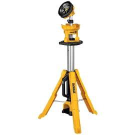 DeWALT DCL079B Cordless Tripod Light, 20 V, LED Lamp, 3000 Lumens